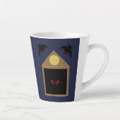 Een onvriendelijkheid van Ravens Halloween Latte Mok (Rechts)