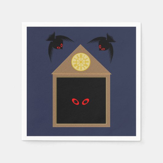 Een onvriendelijkheid van Ravens Halloween Servet (Voorkant)
