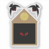Een onvriendelijkheid van Ravens Halloween Sticker (Voorkant)