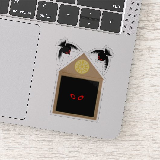 Een onvriendelijkheid van Ravens Halloween Sticker (Detail)