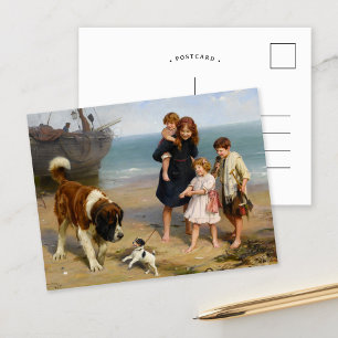 Een onwaarschijnlijk paar   Arthur John Elsley Briefkaart