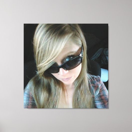 Eén oog canvas afdruk (Voorkant)