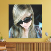 Eén oog canvas afdruk (Insitu (Woonkamer))