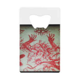 één oog dat je gelooft creditkaart flessenopener