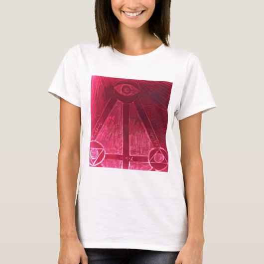 één oog die op u letten t-shirt (Voorkant)