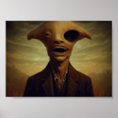 Een Oog Horror Creature Portret Poster (Voorkant)
