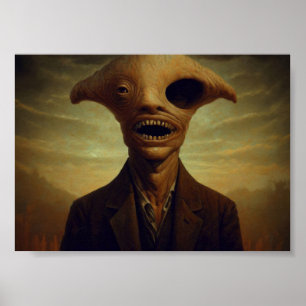 Een Oog Horror Creature Portret Poster