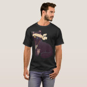 Een Oog Pirate Kat T-shirt (Voorkant volledig)
