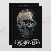 EEN OOG SCHEDEL DOOD HALLOWEEN KOSTUUM PARTY KAART (Voorkant / Achterkant)