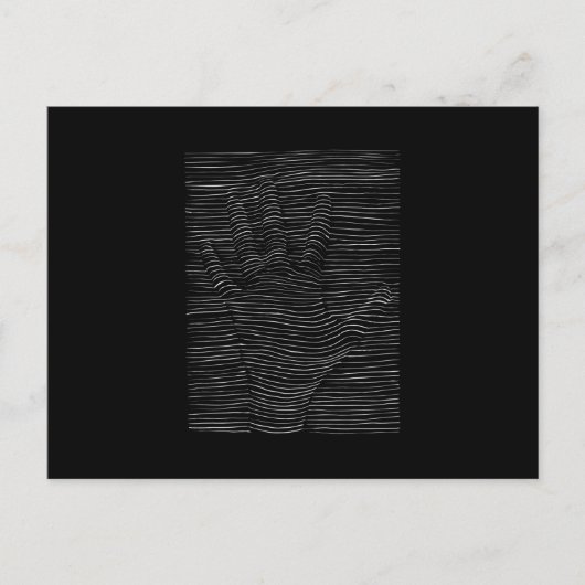 Eén oog sluiten briefkaart (Voorkant)