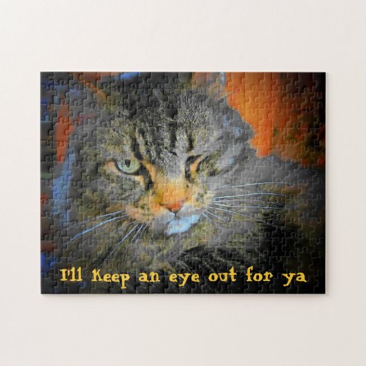 een oogje op je oog houden legpuzzel (Horizontaal)