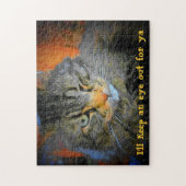 een oogje op je oog houden legpuzzel (Verticaal)