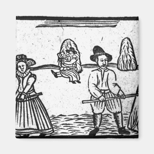 Een oogstscène magneet (Voorkant)