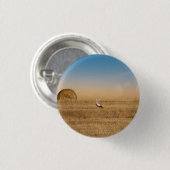 Een ooievaar  ronde button 3,2 cm (Voorkant /achterkant)