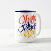 Een oom is als een vader...Dog Custom Photo Tweekleurige Koffiemok (Voorkant rechts)