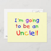 Een oomkleurige tekst briefkaart (Voorkant / Achterkant)