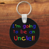 Een oomkleurige tekst sleutelhanger (Voorkant)