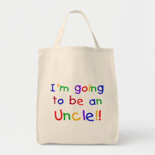 Een oomkleurige tekst tote bag