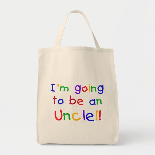 Een oomkleurige tekst tote bag (Voorkant)