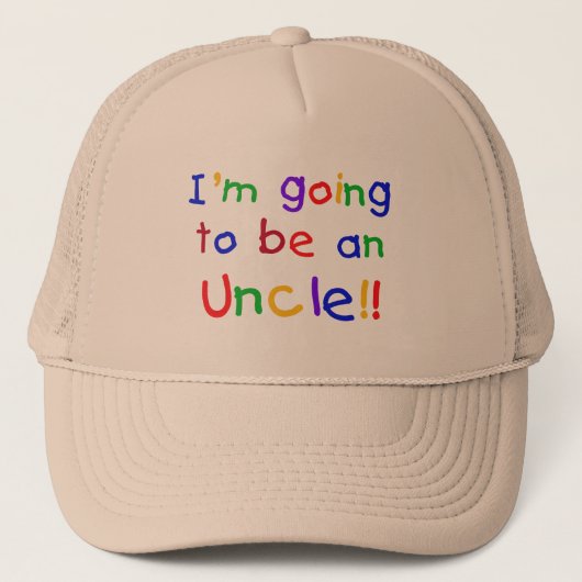 Een oomkleurige tekst trucker pet (Voorkant)