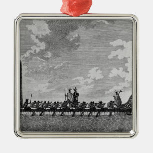 Een oorlogskanaal van Nieuw-Zeeland Metalen Ornament