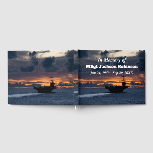 Een oorlogsschip bij Zee Veteran Gastenboek (Volledig)