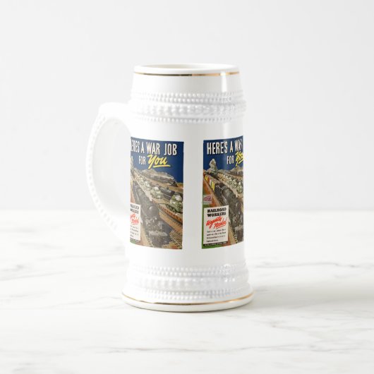 Een oorlogstaak voor u WW2 Bierpul (Voorkant links)