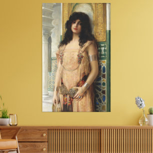 Een Oosterse Schoonheid Canvas Afdruk