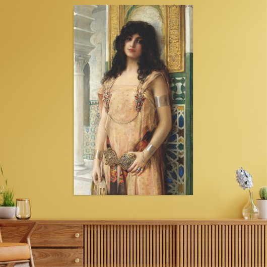 Een Oosterse Schoonheid Canvas Afdruk (Insitu (Woonkamer))