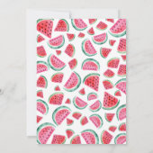 Eén op de eerste dag van de geboorte Watermelon Kaart (Achterkant)