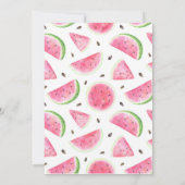 Eén op de eerste dag van de geboorte Watermelon Kaart (Achterkant)