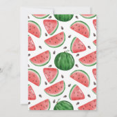 Eén op de eerste dag van de geboorte Watermelon Kaart (Achterkant)