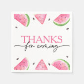 Eén op de eerste dag van de geboorte Watermelon Servet (Voorkant)