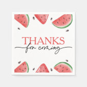 Eén op de eerste dag van de geboorte Watermelon Servet (Voorkant)