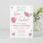 Een op de eerste dag van de melkwatermeloen kaart (Staand voorkant)