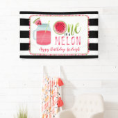 Een op de eerste dag van de melkwatermeloen spandoek (Insitu)