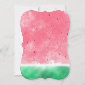 Eén op de eerste dag van de Waterverf van Melon Kaart (Achterkant)