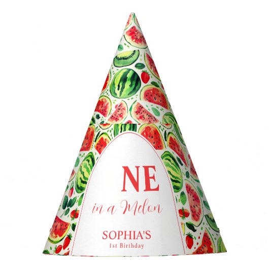 Eén op de eerste dag van een meloen feesthoedjes (Voorkant)