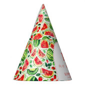 Eén op de eerste dag van een meloen feesthoedjes (Links)