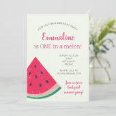 Eén op de eerste dag van een meloen kaart (Staand voorkant)