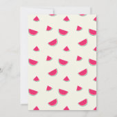 Eén op de eerste dag van een meloen kaart (Achterkant)