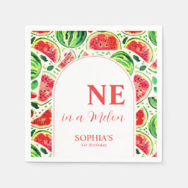 Eén op de eerste dag van een meloen servet