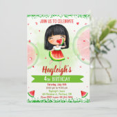 Een op de eerste plaats in een meloen kaart (Staand voorkant)