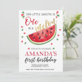 Eén op de eerste verjaardag van een meisje uit de  kaart (Staand voorkant)