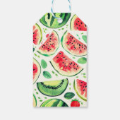 Een op de eerste verjaardag van een meloen cadeaulabel (Achterkant)