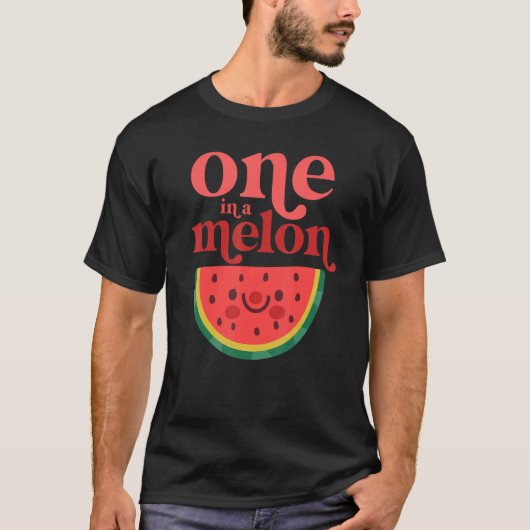 Een op de Melon Baby Cute Watermelon eerste verjaa T-shirt (Voorkant)