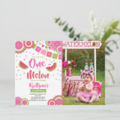 Een op de Melon Birthday nodigde Melon-partij uit Kaart (Staand voorkant)