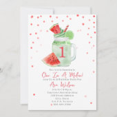 Een op de Melon Birthday party Watermelon Smoothie Kaart (Voorkant)
