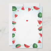 Een op de 'Melon Watermelon Summer Birthday' Kaart (Achterkant)