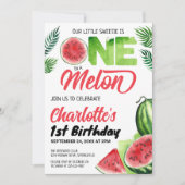 Eén op de Melon Waterverf Watermelon 1 op de geboo Kaart (Voorkant)